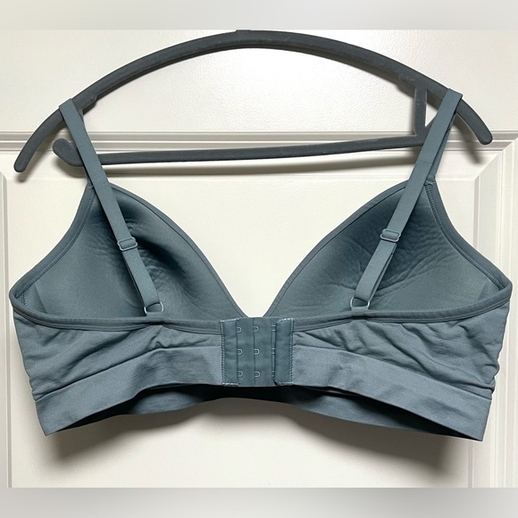 ThirdLove Wireless Bra sewn in foam cups soft comfortable everyday Gray Teal 1X - Picture 2 of 4